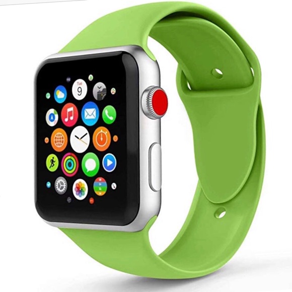 Apple Accessories | Watch Band Sport Green Silicone 3840mm